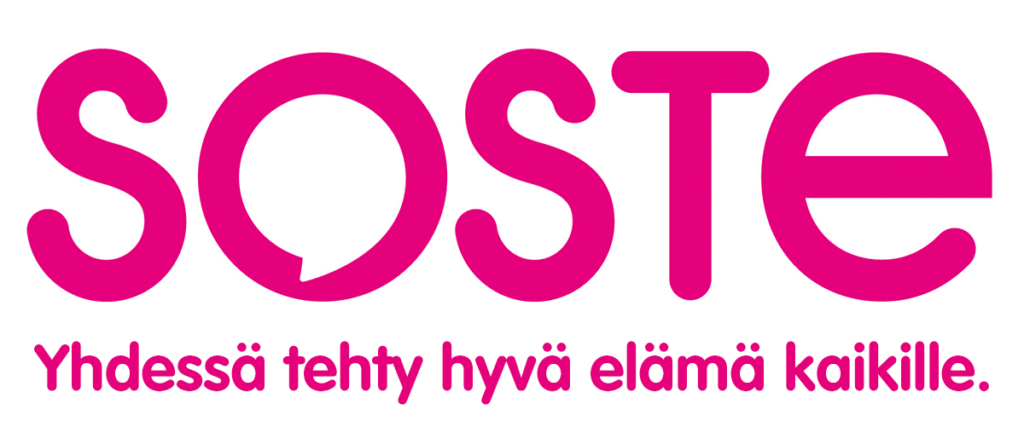 SOSTE-logo - Yhdessä tehty hyvä elämä kaikille.