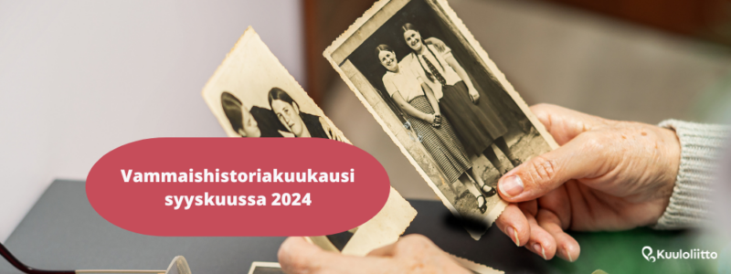 Vammaishistoriakuukausi syyskuussa 2024.